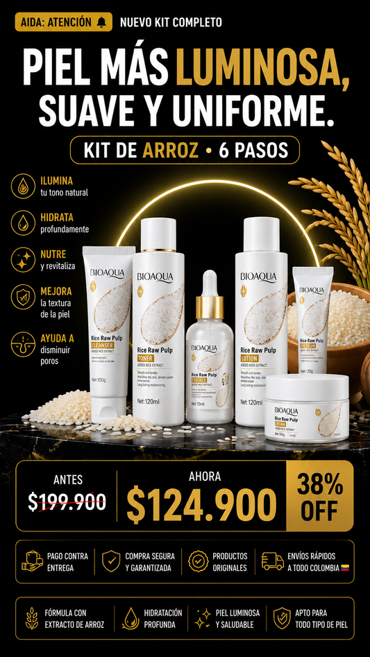 Kit facial de arroz